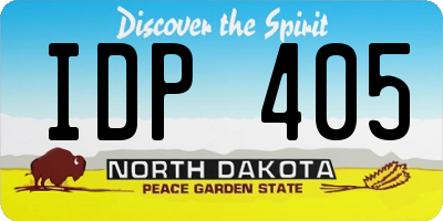 ND license plate IDP405