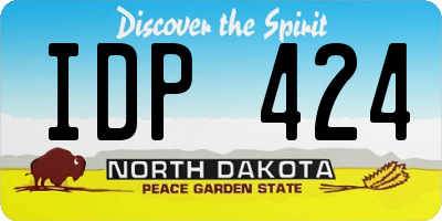 ND license plate IDP424