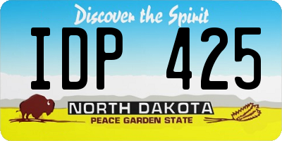 ND license plate IDP425