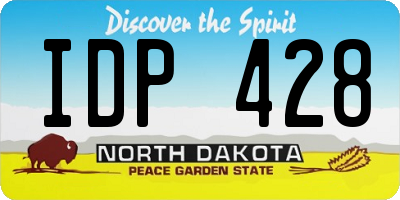 ND license plate IDP428