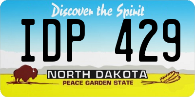ND license plate IDP429