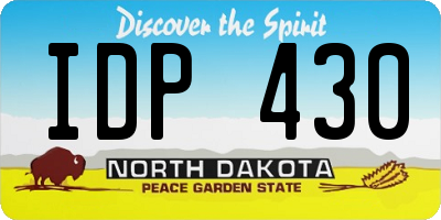 ND license plate IDP430