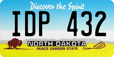 ND license plate IDP432