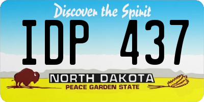 ND license plate IDP437