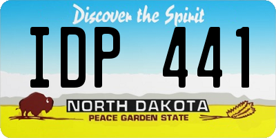 ND license plate IDP441