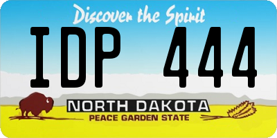 ND license plate IDP444