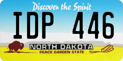 ND license plate IDP446