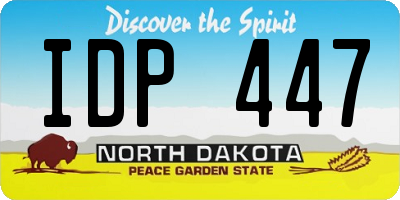 ND license plate IDP447