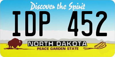 ND license plate IDP452