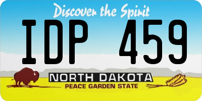 ND license plate IDP459