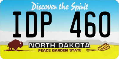 ND license plate IDP460