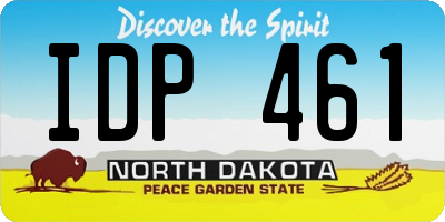 ND license plate IDP461