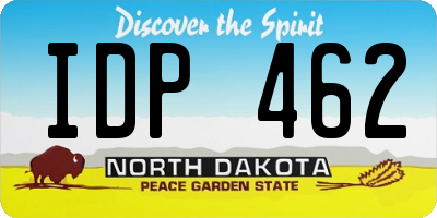 ND license plate IDP462