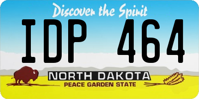 ND license plate IDP464