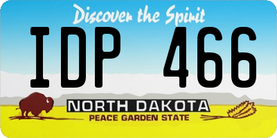 ND license plate IDP466