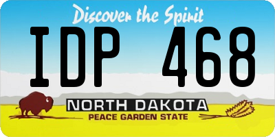 ND license plate IDP468
