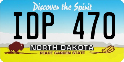 ND license plate IDP470