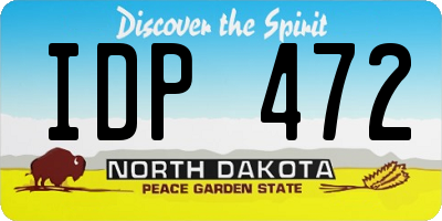 ND license plate IDP472