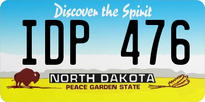 ND license plate IDP476