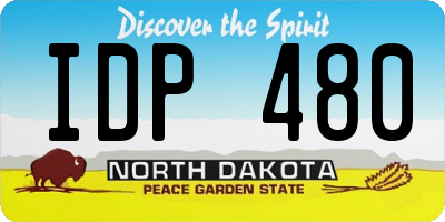 ND license plate IDP480