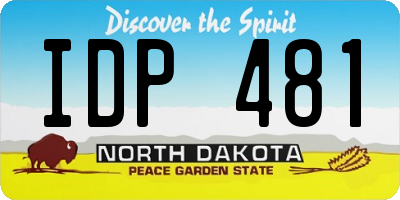ND license plate IDP481
