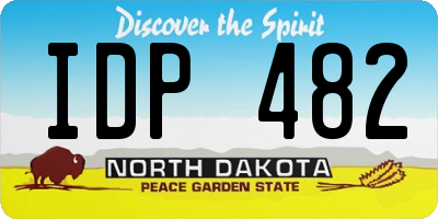 ND license plate IDP482