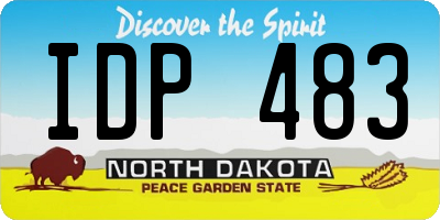 ND license plate IDP483