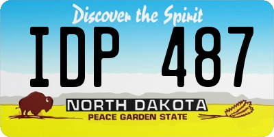 ND license plate IDP487