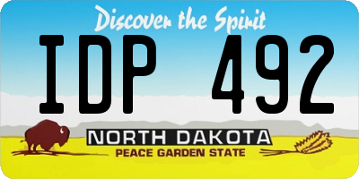 ND license plate IDP492