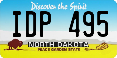 ND license plate IDP495