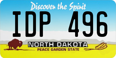 ND license plate IDP496