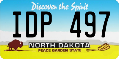 ND license plate IDP497