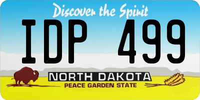 ND license plate IDP499
