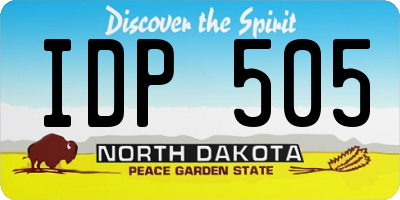 ND license plate IDP505