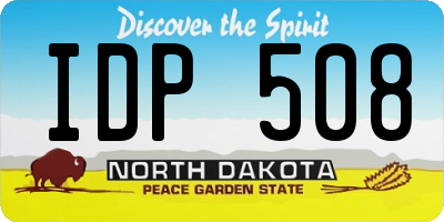 ND license plate IDP508