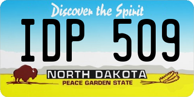 ND license plate IDP509