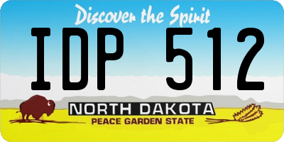 ND license plate IDP512
