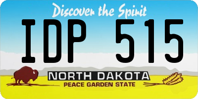 ND license plate IDP515