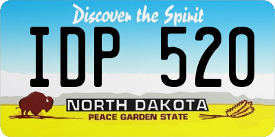 ND license plate IDP520