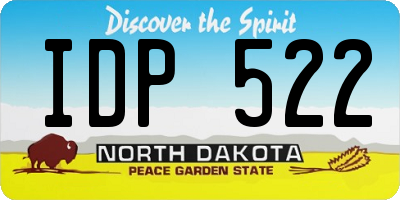 ND license plate IDP522