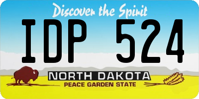 ND license plate IDP524