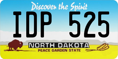 ND license plate IDP525