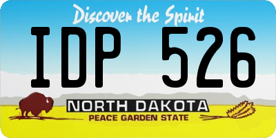 ND license plate IDP526