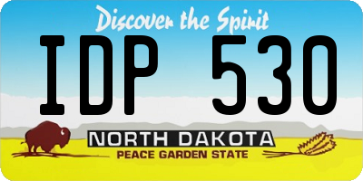 ND license plate IDP530