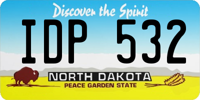 ND license plate IDP532