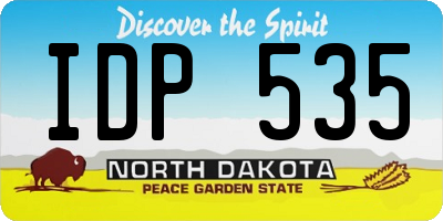 ND license plate IDP535