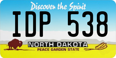 ND license plate IDP538