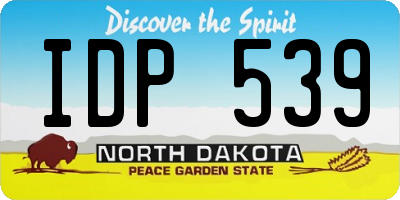 ND license plate IDP539