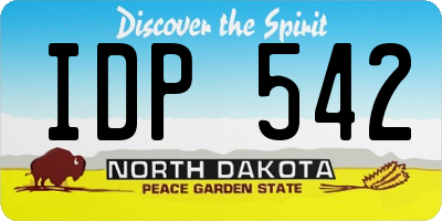 ND license plate IDP542