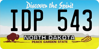 ND license plate IDP543